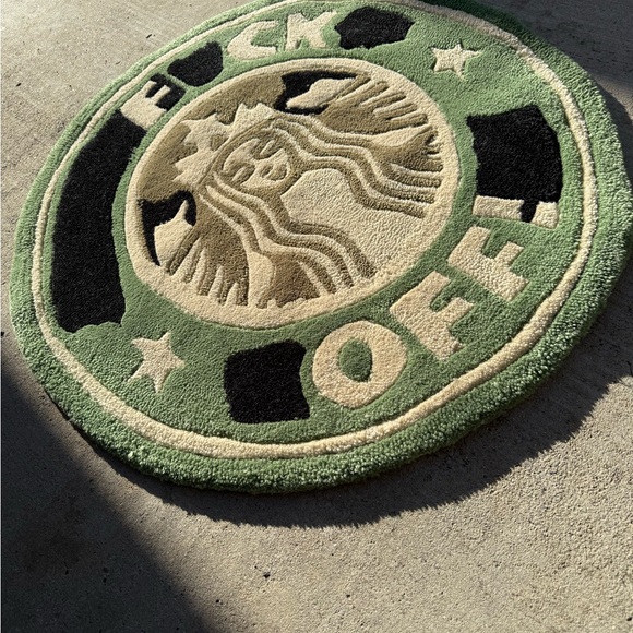 Starbucks F*CK OFF Rug - Picture 3 of 5